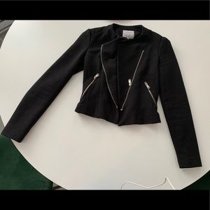 Zara black biker style jacket